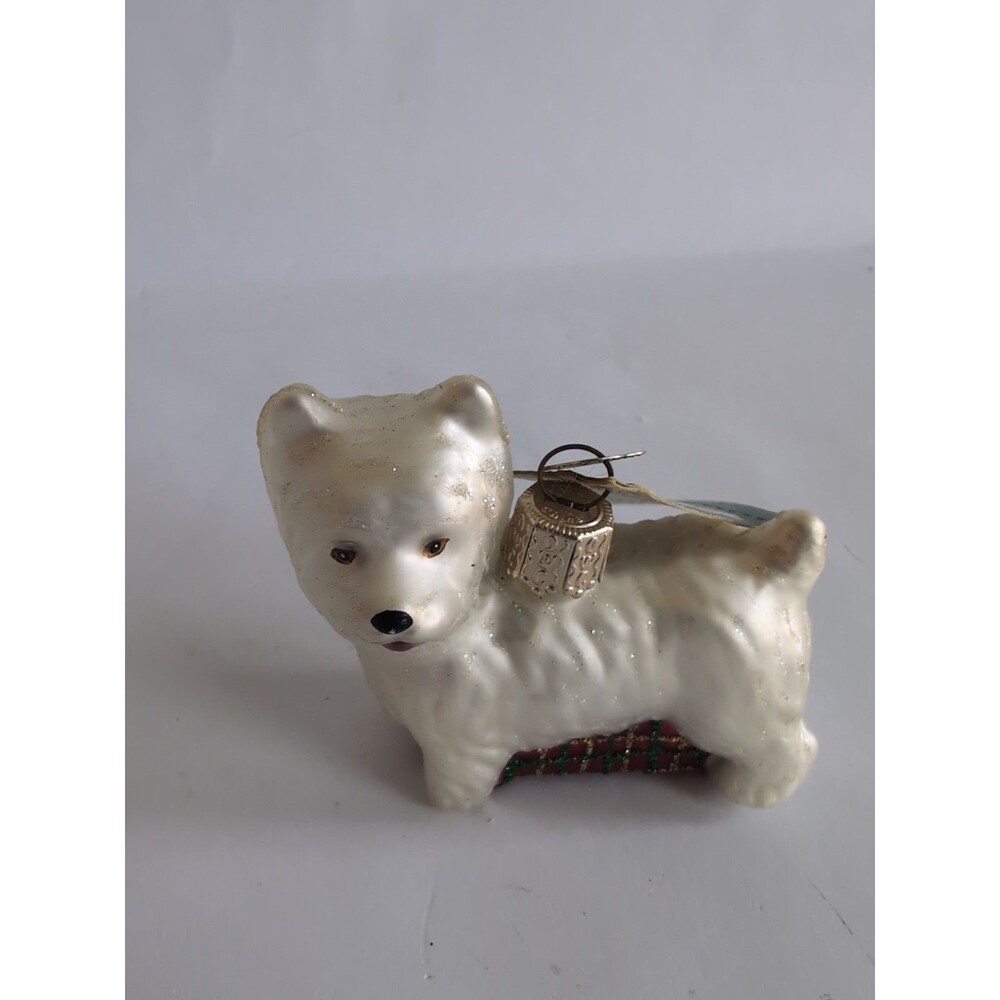 Westie Dog Glass Christmas Ornament Old World Christmas #12251 West Highland - Picture 5 of 5